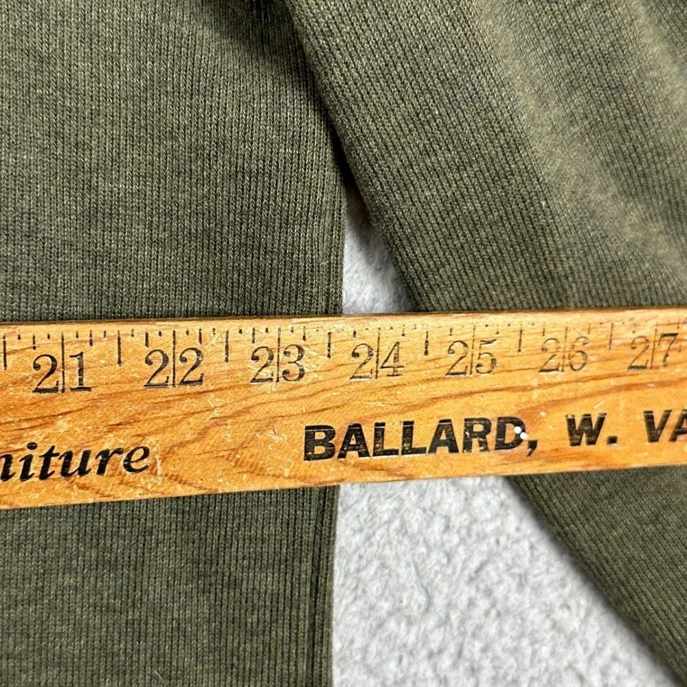Polo Ralph Lauren Sweater Mens Large Olive Green Quarter Zip Pullover Mock Neck